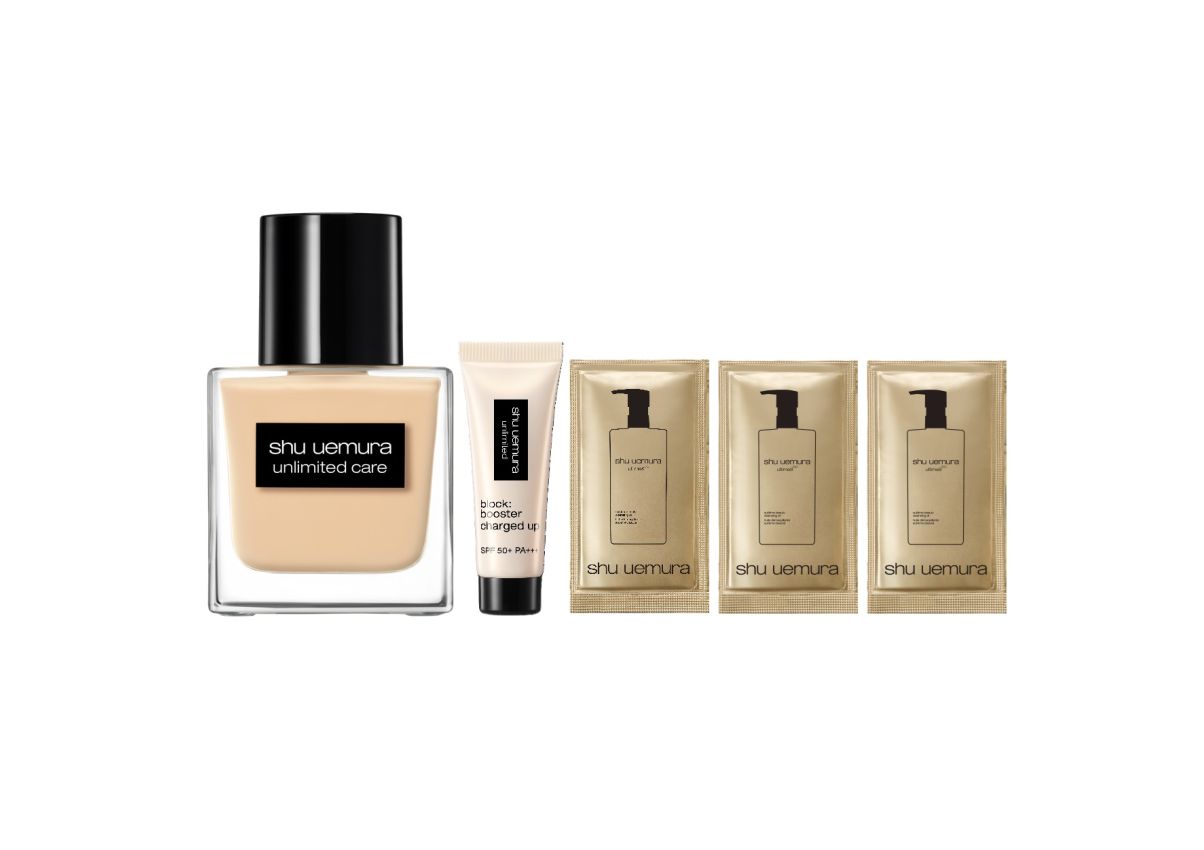 unlimited care tsuya serum foundation set