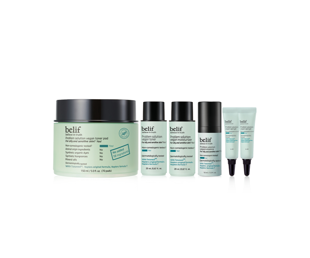 Problem solution vegan toner pad Set