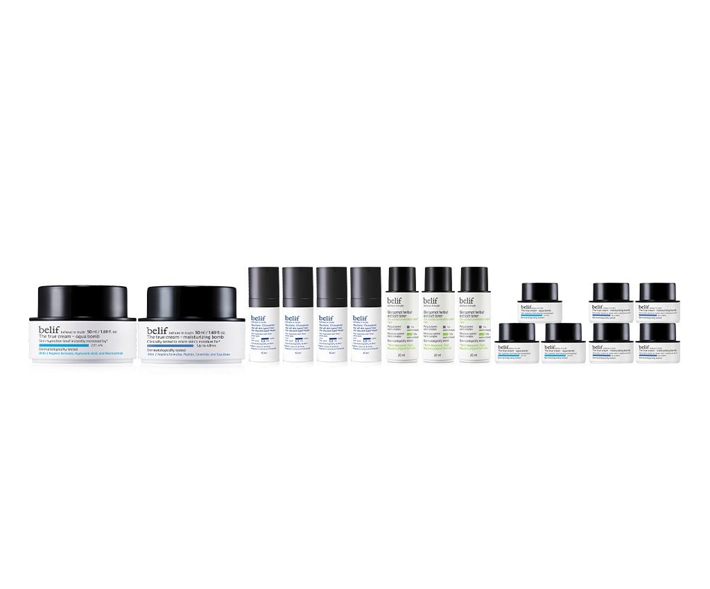 The true cream - aqua bomb &amp; moisturizing bomb duo set