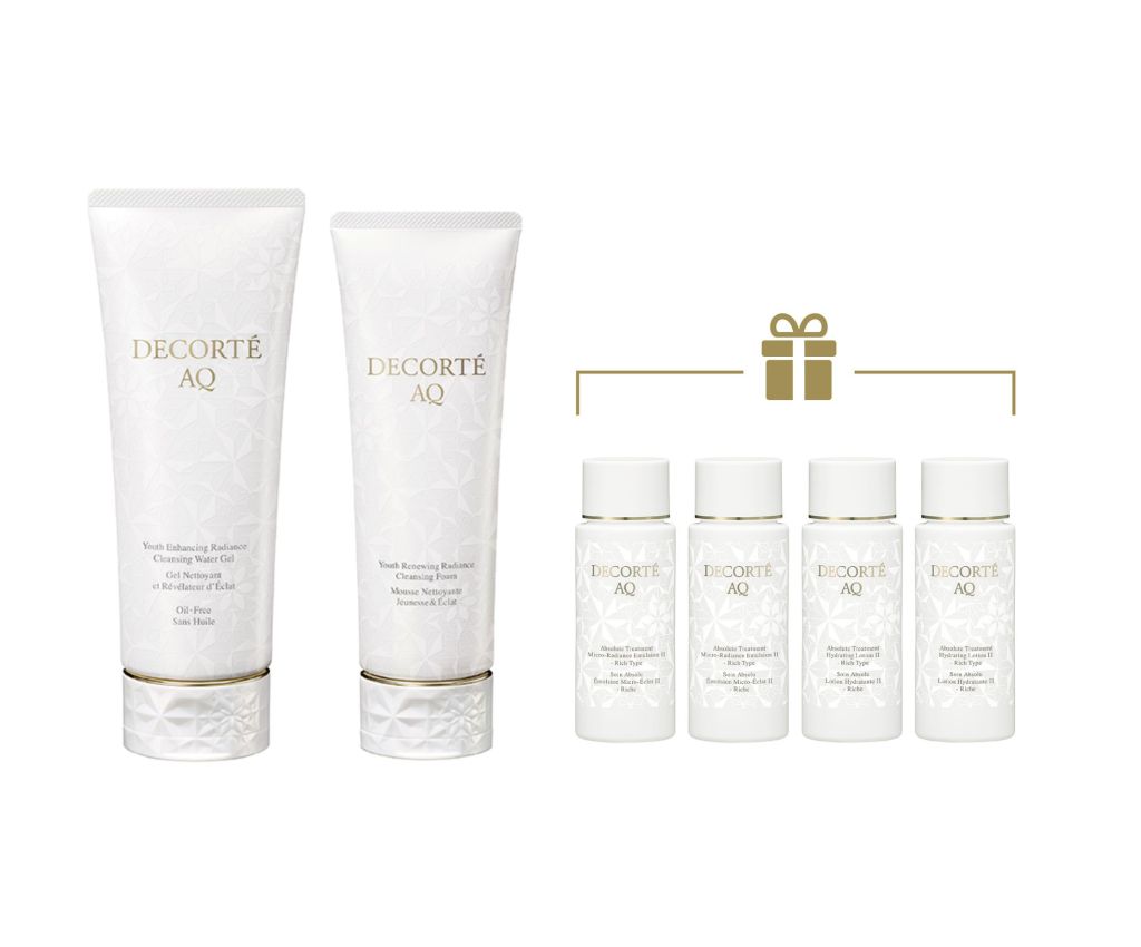 AQ Youth Enhancing Radiance Cleansing Foam and Water Gel 1+1 Set