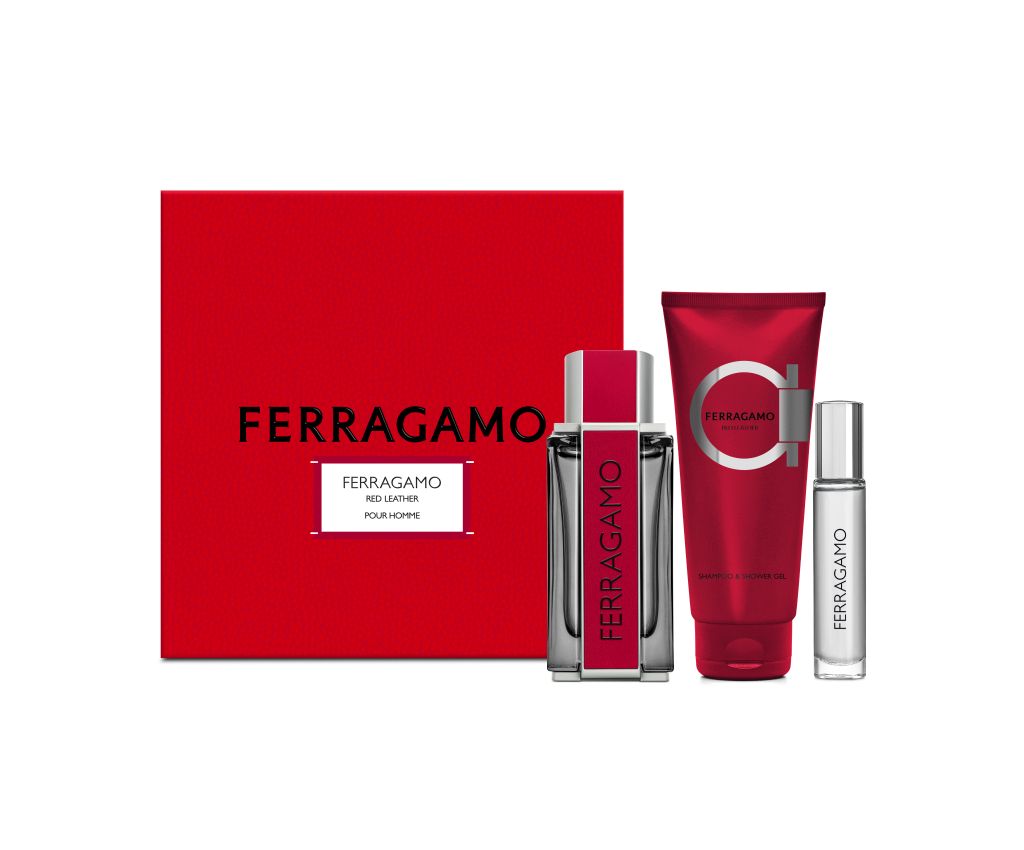 FERRAGAMO Red Leather菲常曜紅男士香水節日禮盒