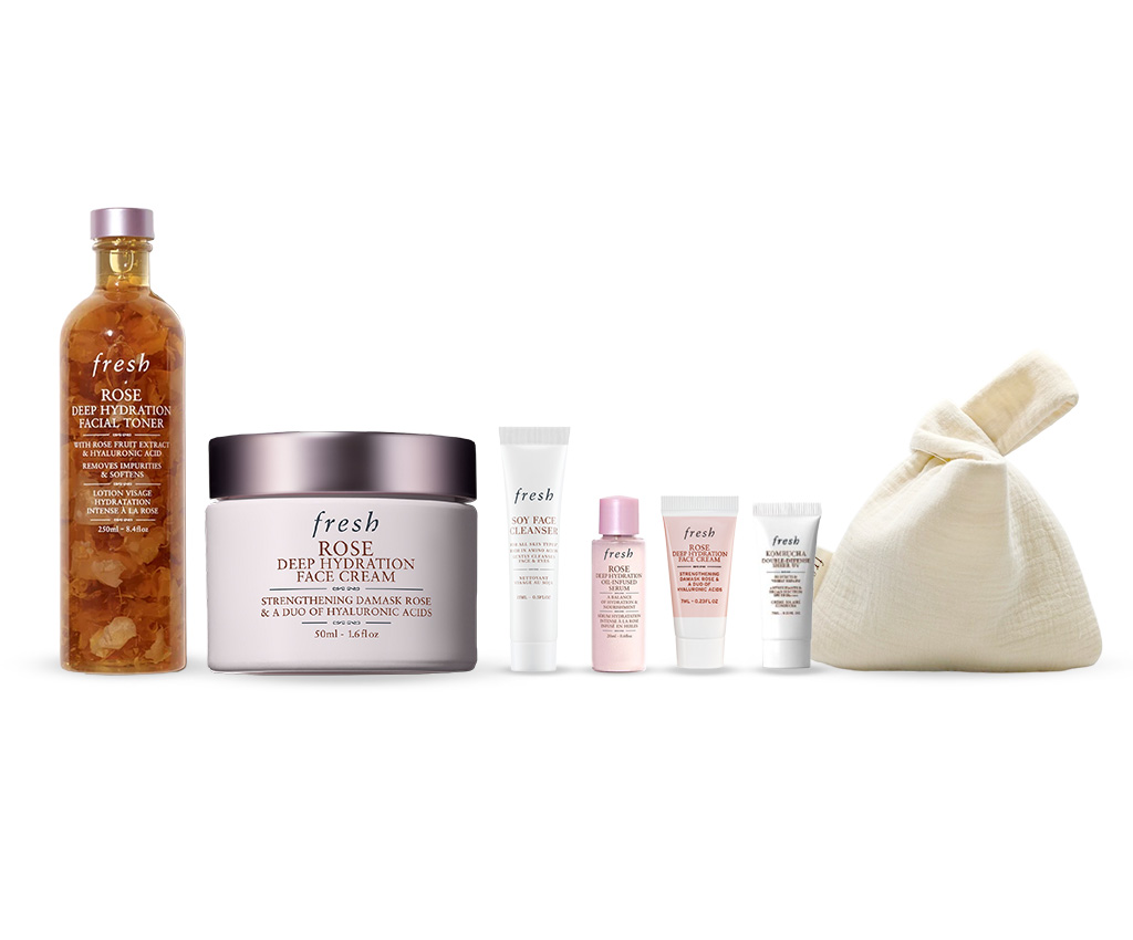 玫瑰柔膚水及面霜保濕組合