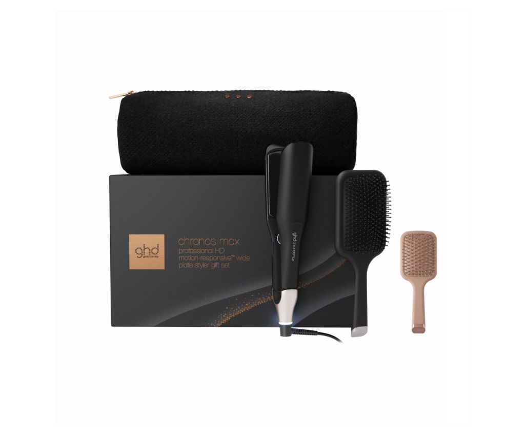 chronos max wide-plate styler gift set- Black