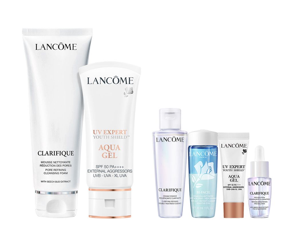 Clarifique Pore Refining Cleansing Foam &amp; UV Expert Youth Shield™ Aqua Gel Set