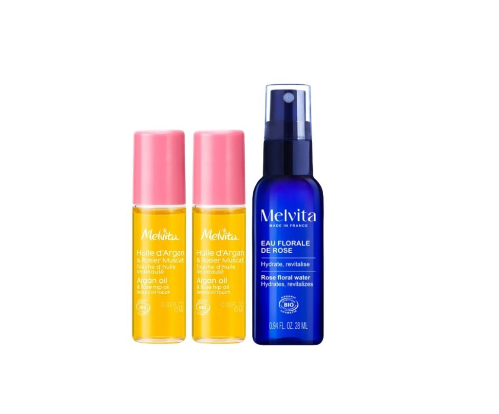Organic Argan Oil &amp; Rose Hip Oil Roll-On Duo Set