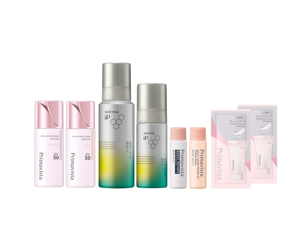 Primavista Skin Protect Base UV50 &amp; iP Peeling Mousse Serum Set