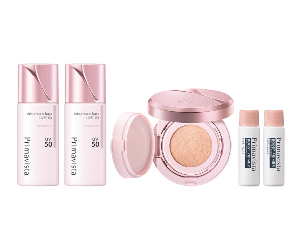 Primavista Primer &amp; Glowing Cover Cushion Foundation Set