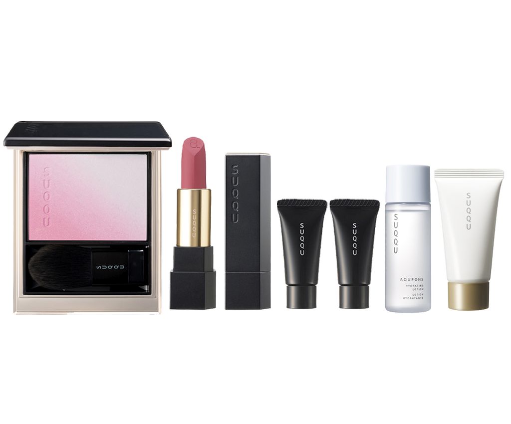 Blurring Color Blush &amp; Sheer Matte Lipstick Set -SUKEKASANE