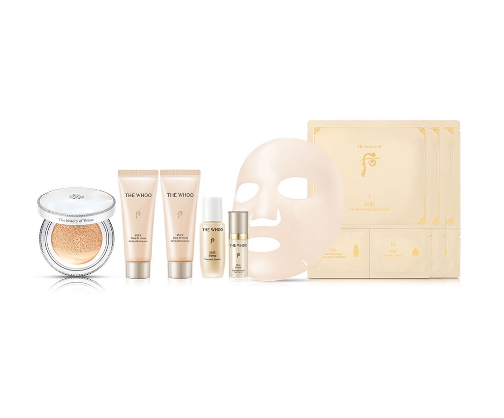 Gongjinhyang Seol Radiant White Moisture Cushion Foundation Set