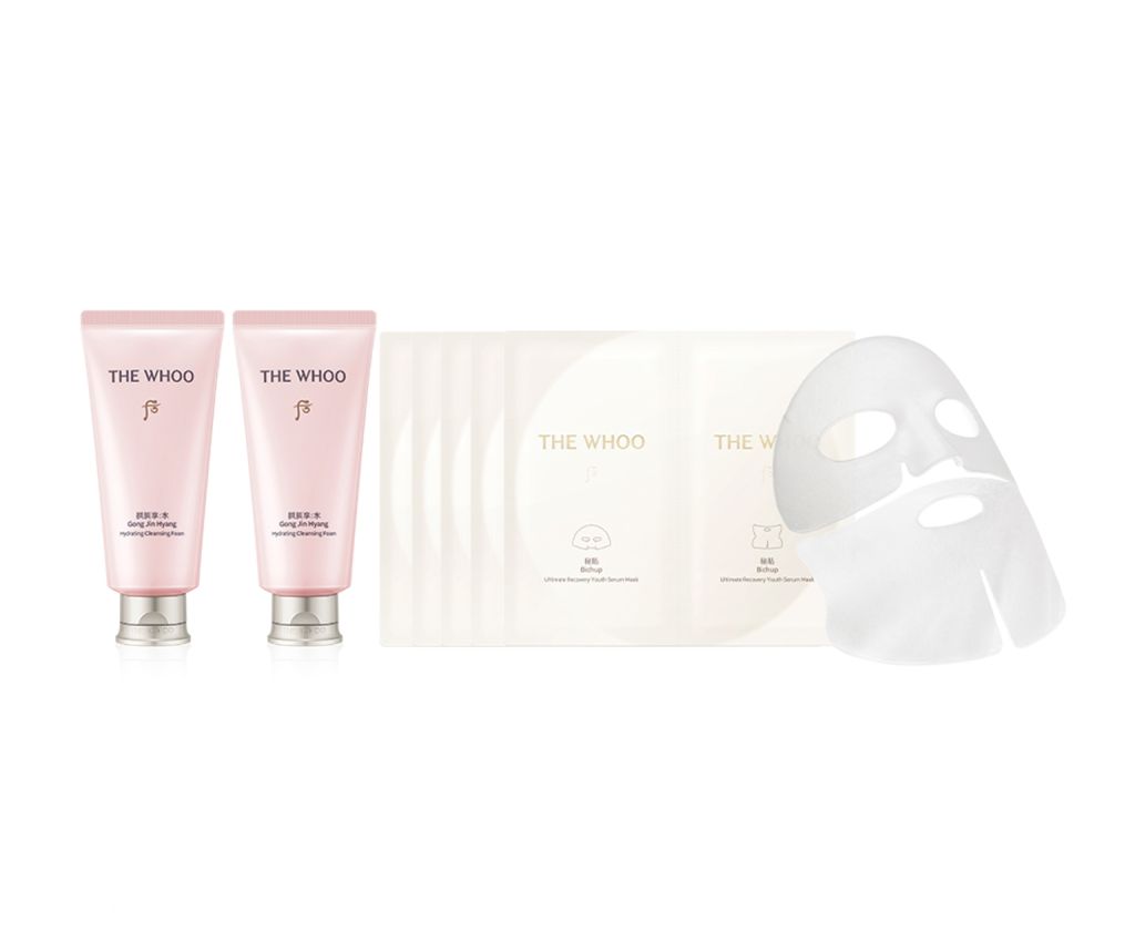 Gong Jin Hyang Soo Hydrating Cleansing Foam Set