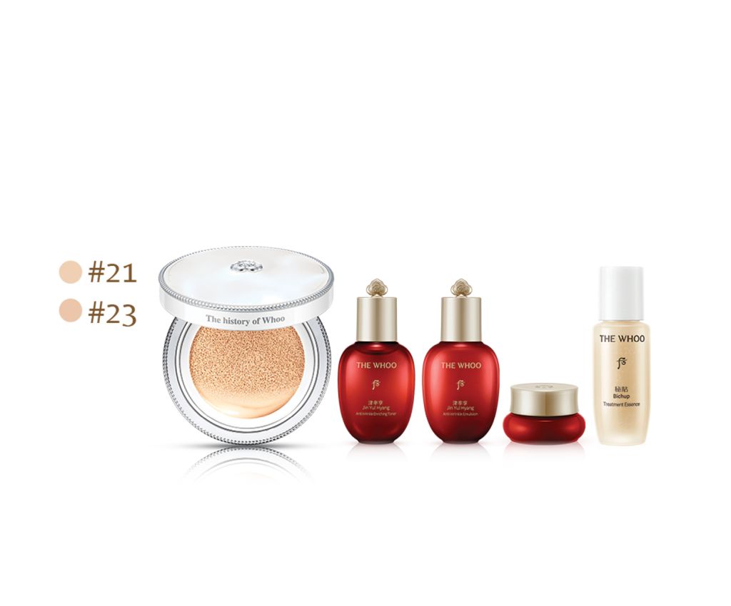 Gongjinhyang Seol Radiant White Moisture Cushion Foundation Set