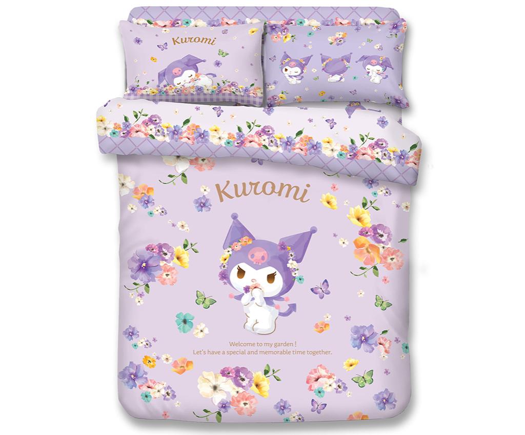 Kuromi 1700針全棉床品套裝 (72S-KU2501)