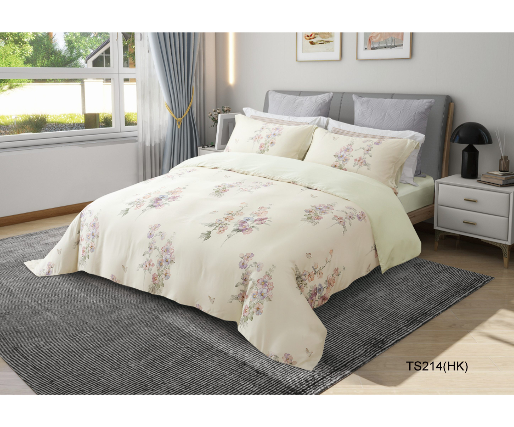 Sicili (100S) 超柔全天絲印花被袋套裝 (TS214)