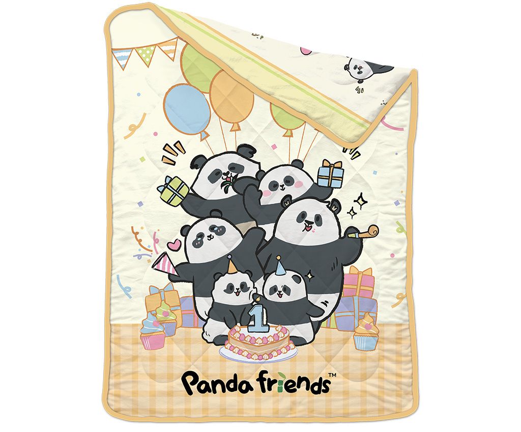 Ocean Park Panda Friends 1900 Threads Bamboo Textile Summer Quilt (BCSQ-PA2501)