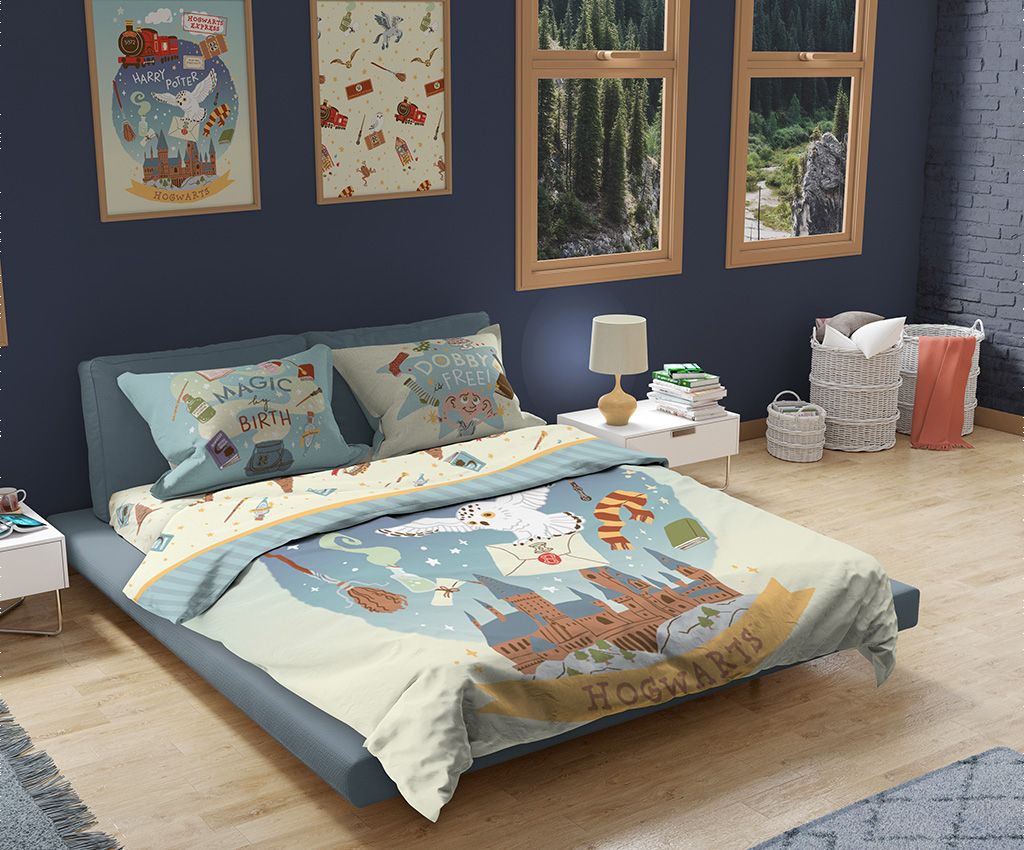 Harry Potter 1700 Threads 100% Cotton Luxury Linens Bedding Set (72S-HP2601)