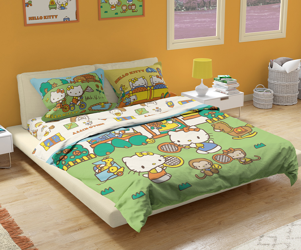 Hello Kitty Tencel Bedding Set (TCS-KT2401)