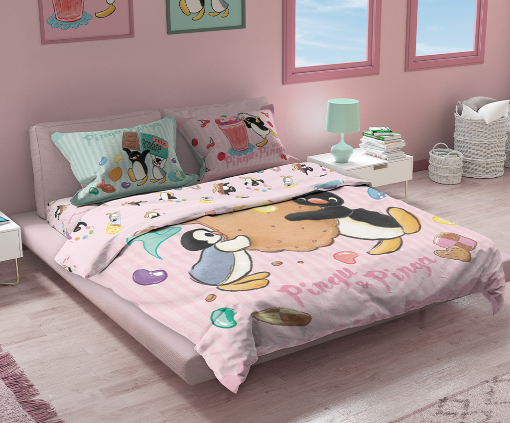 Pingu Bamboo Textile Bedding Set (BCS-PG2402)