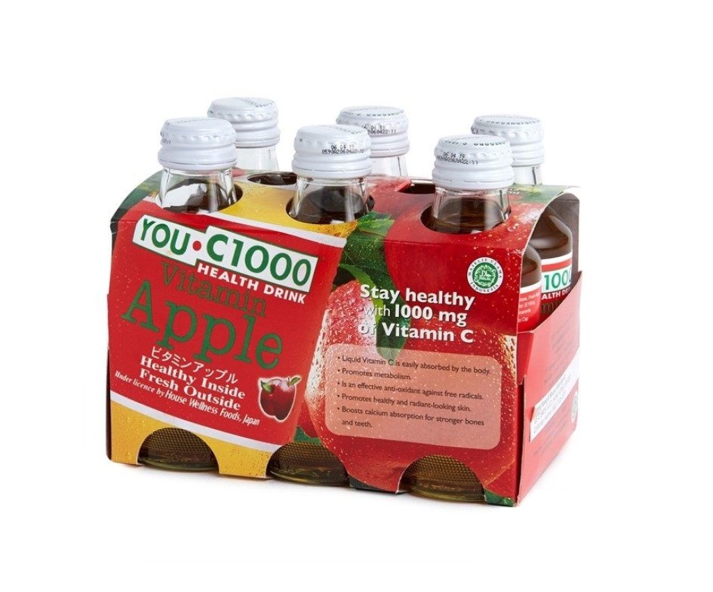 維他命C飲品樽裝(蘋果) 6樽裝
