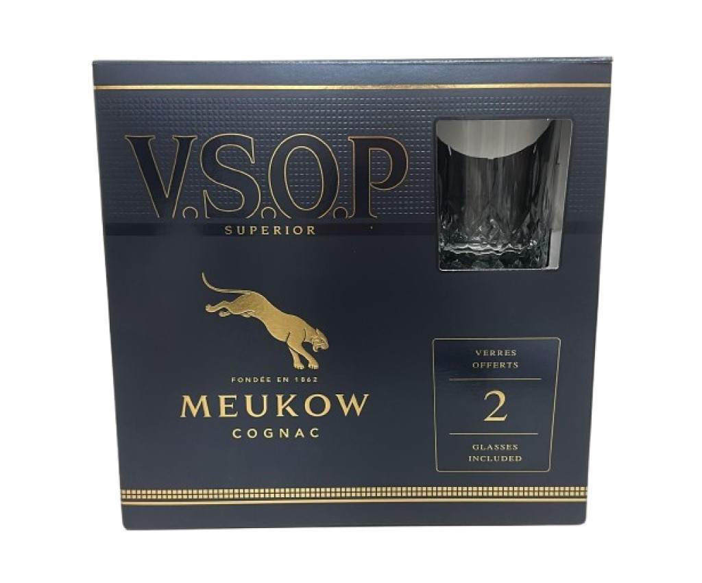 V.S.O.P Cognac Gift Box with 2 Glasses