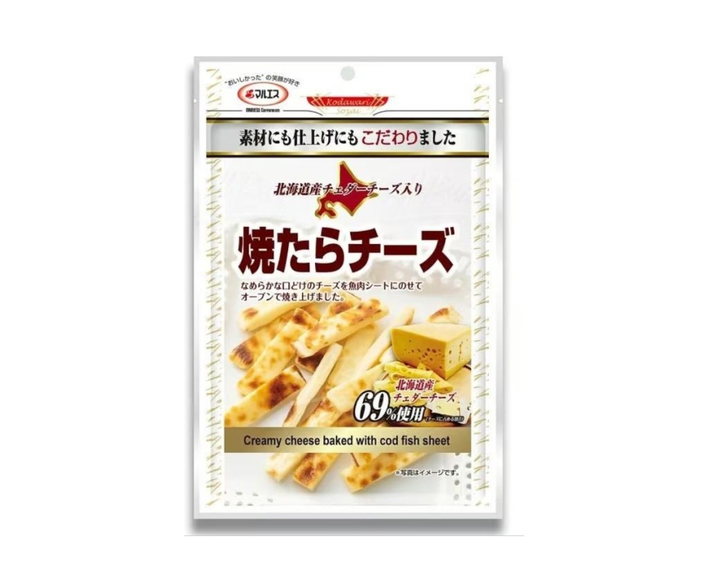 瑪魯斯北海道烤芝士鱈魚條 45g