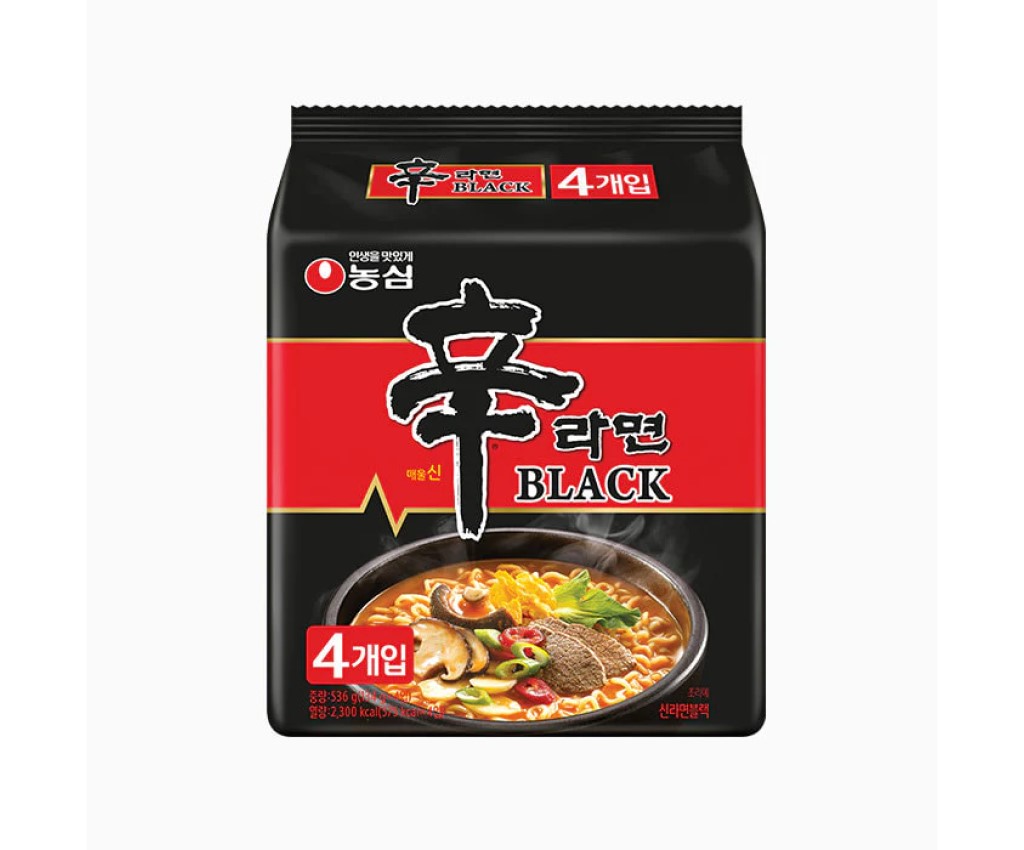 韓國黑版辛辣麵 (4包裝) 536g