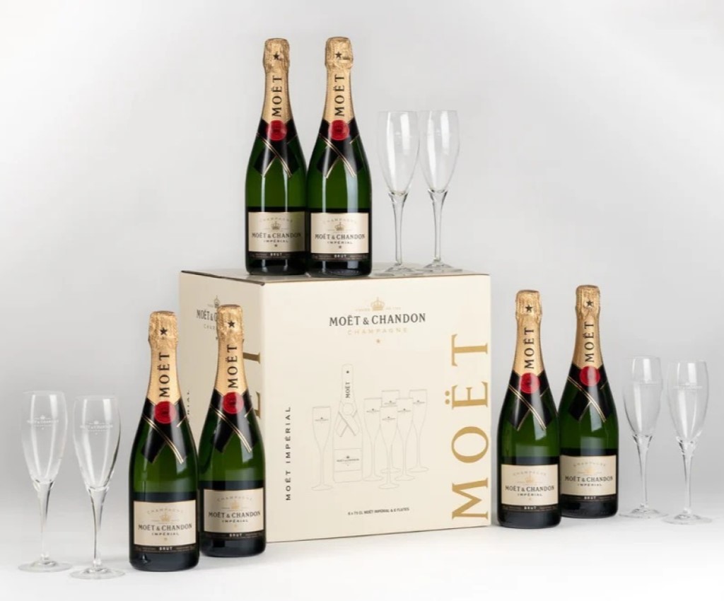 Brut Pack (6 Btls + glasses)