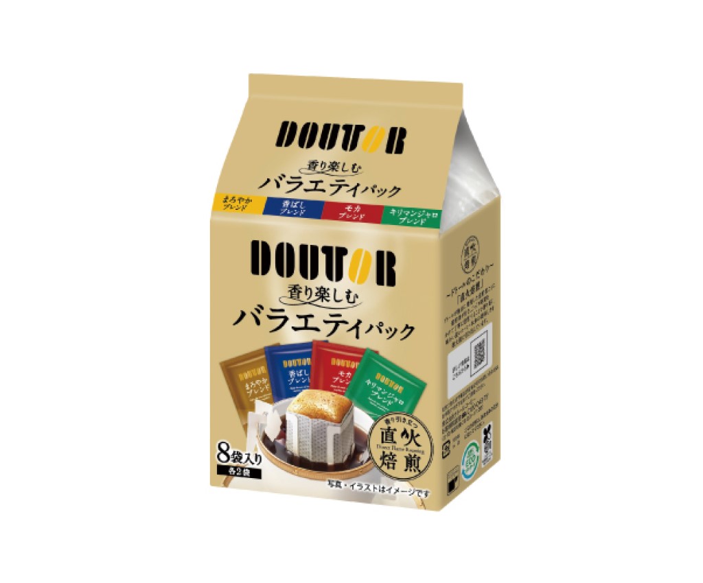 Assorted 4 Flavors Roasting Ear Coffee 8p