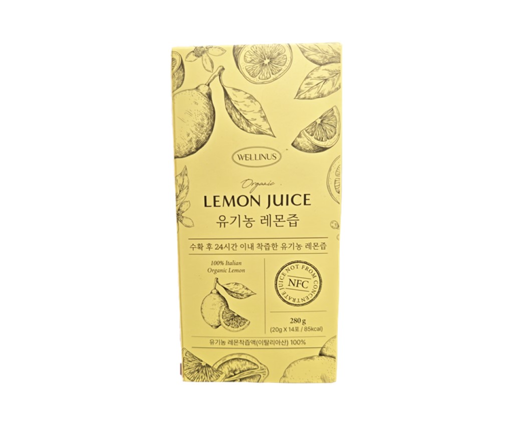 100% Italian Organic Lemon Juice 14's