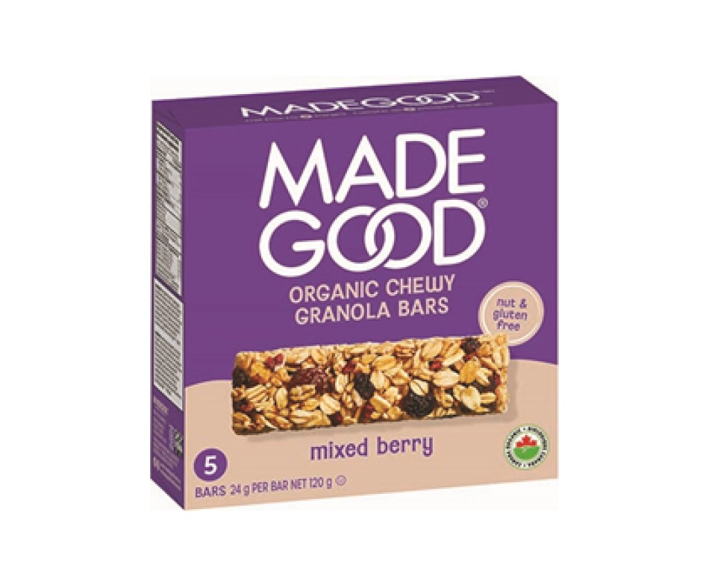 Organic Mixed Berry Granola Bars, 120g