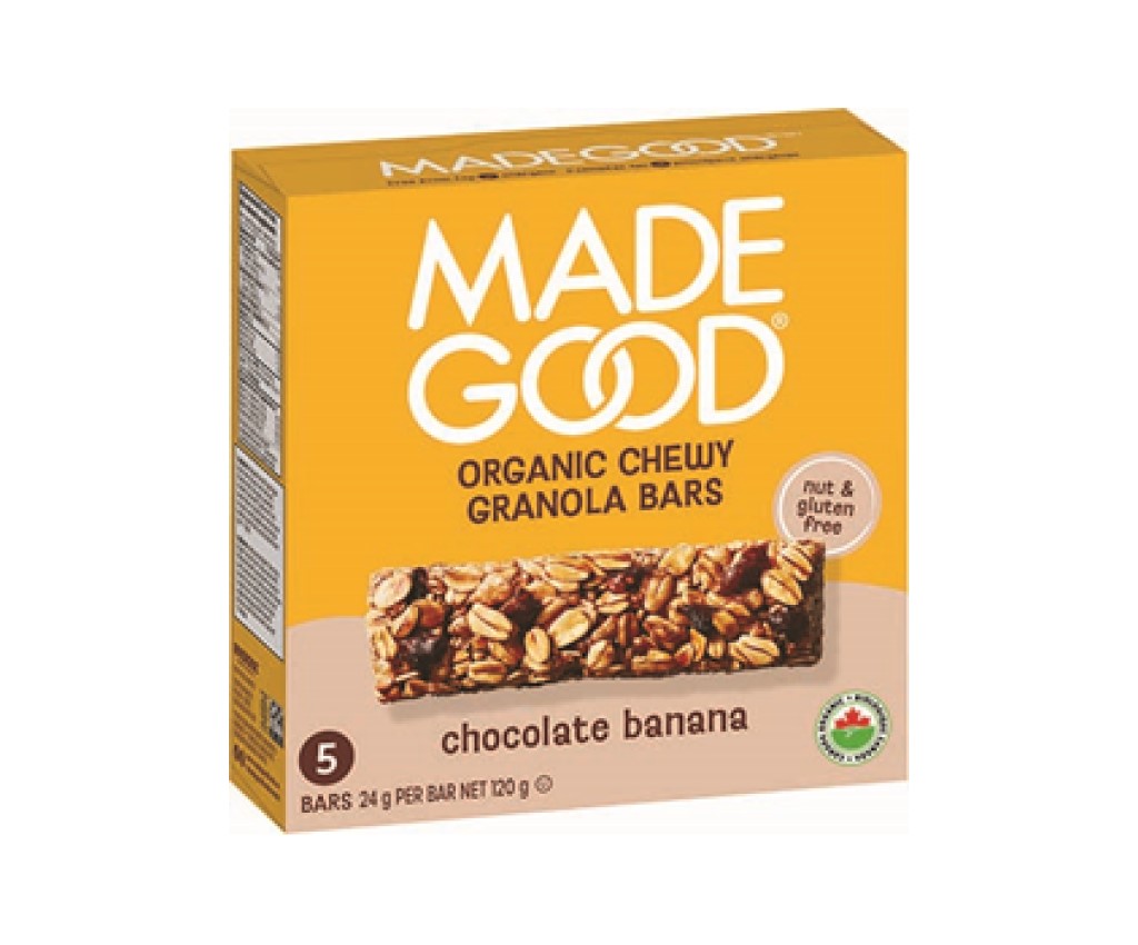 Organic Chocolate Banana Granola Bars, 120g