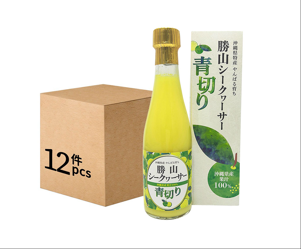 Katsuyama Shikuwasa Juice Aokiri 300ml (12 bottles)