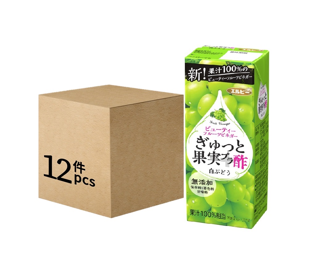 白提果汁酢飲品 200ml (12盒/箱)