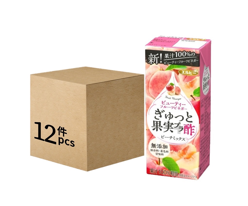 白桃混合果汁酢飲品 200ml (12盒/箱)