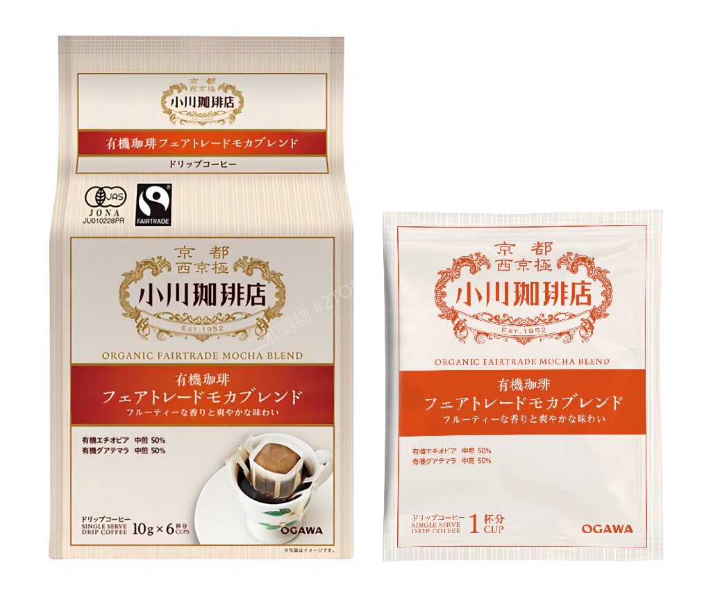 公平貿易 有機莫卡滴餾咖啡 (10g x 6P)