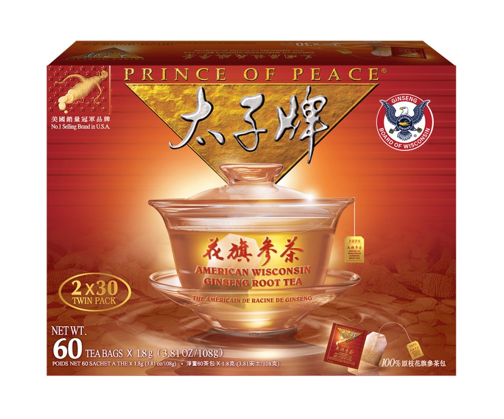 American Wisconsin Ginseng Root Tea 60TB Box
