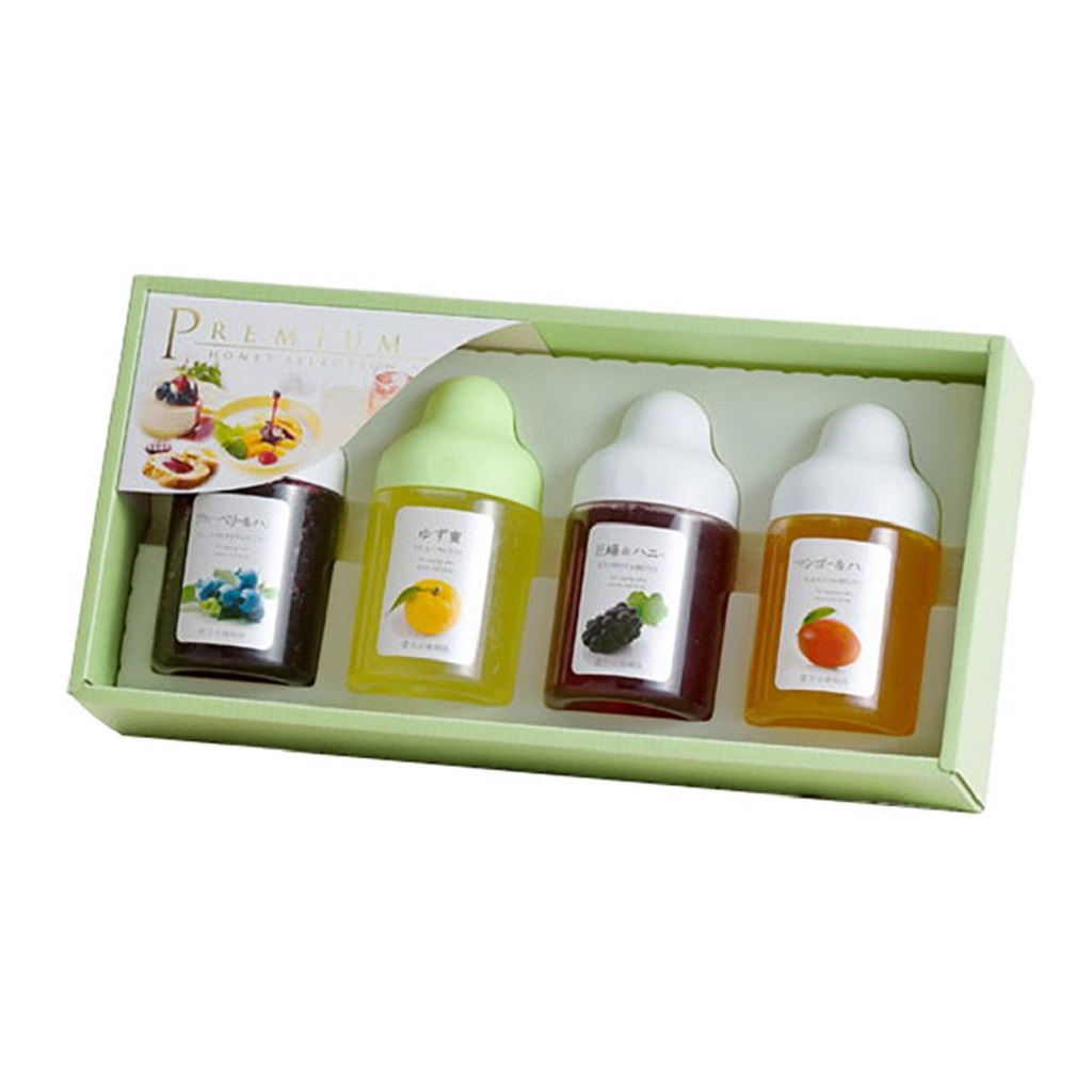 MG4P Juice Honey (Blueberry, Yuzu, Mango, Kyoho) Gift Set (300g x 4pcs)
