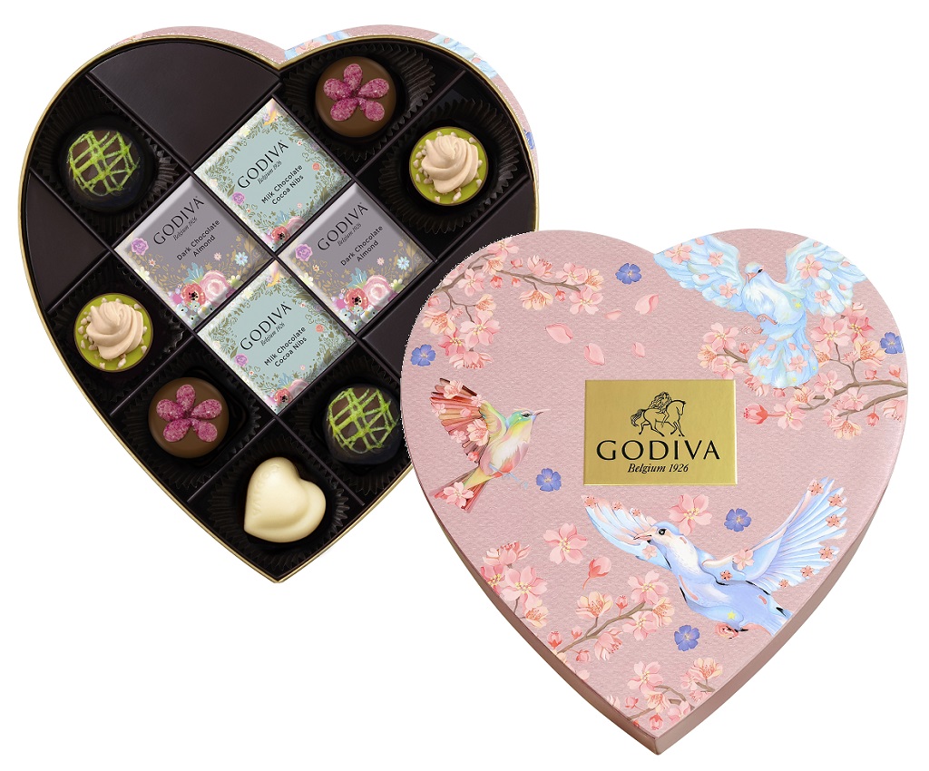 Spring Chocolate Heart Shape Gift Box (15pcs)