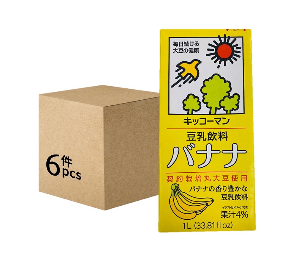 香蕉味豆乳 1L (6盒)