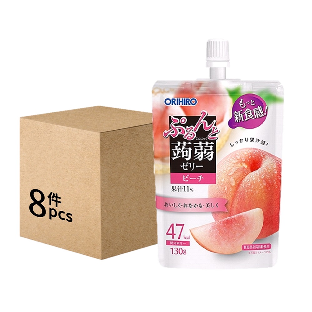 Konhac Peach Jelly 130g (8 packs)