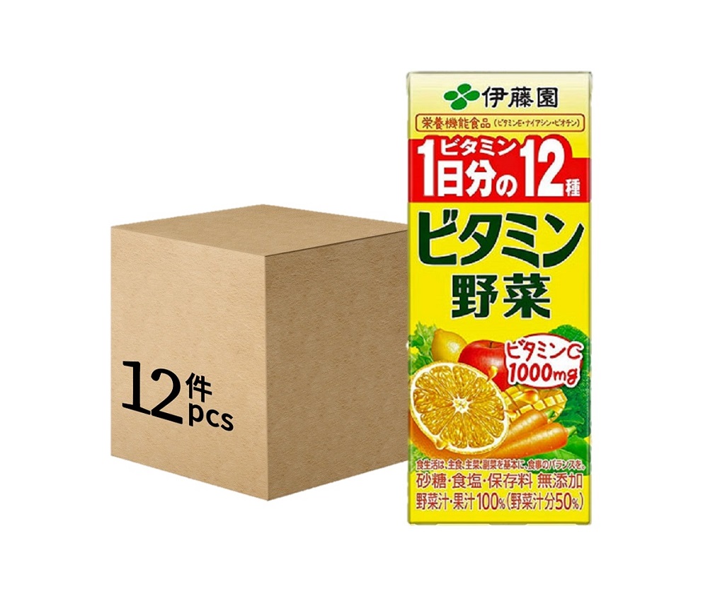 維他命野菜果汁 200ml (12盒/箱)