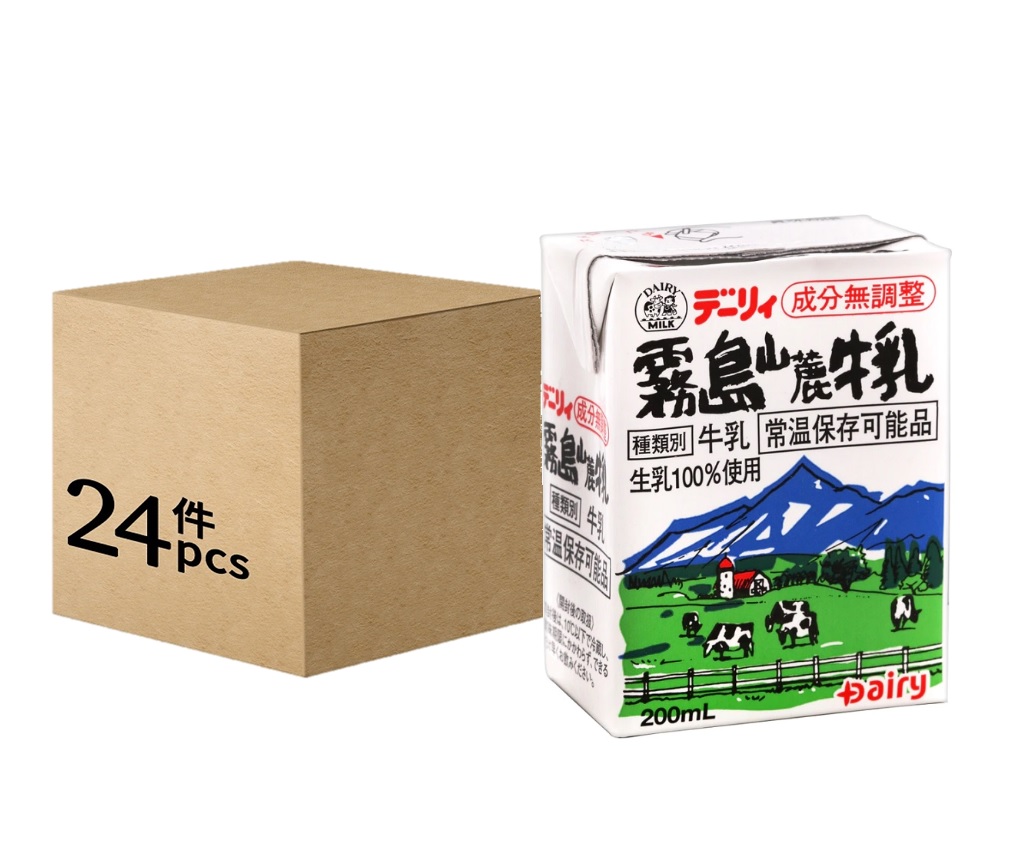 山麓牛乳 200ml (24盒)