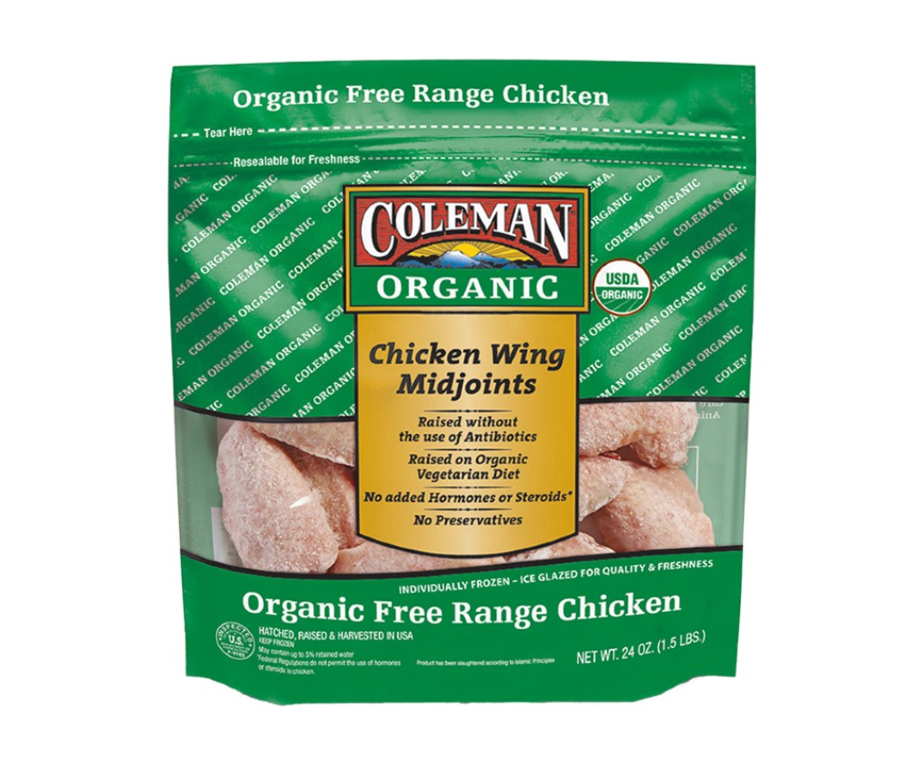 USA Organic Chicken Wing Midjoints 1.5Lbs
