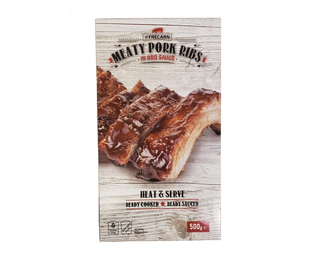 No Added Hormone Meaty Pork Ribs in BBQ Sauce 500g