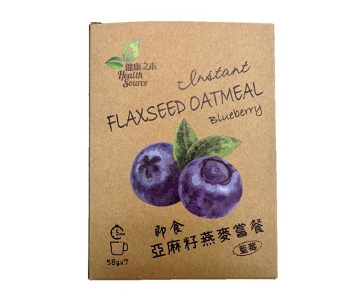 Instant Flaxseed Oatmeal (Blueberry) 58g x 7 bags