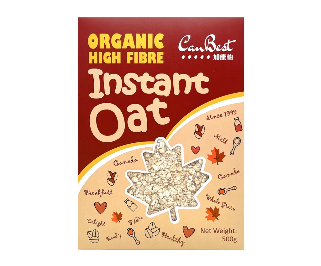 Organic High Fibre Instant Oats 500g