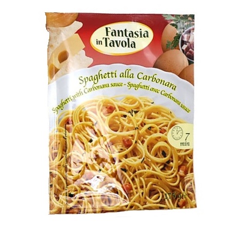 Spaghetti Pasta with Carbonara Sauce 175g
