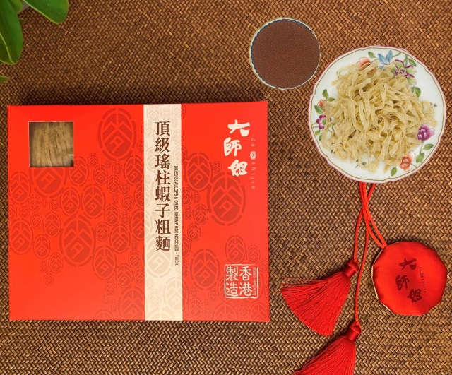 Dried Scallop Dried Shrimp Roe Noodles (Thick) 48g x 6pcs - Sogo