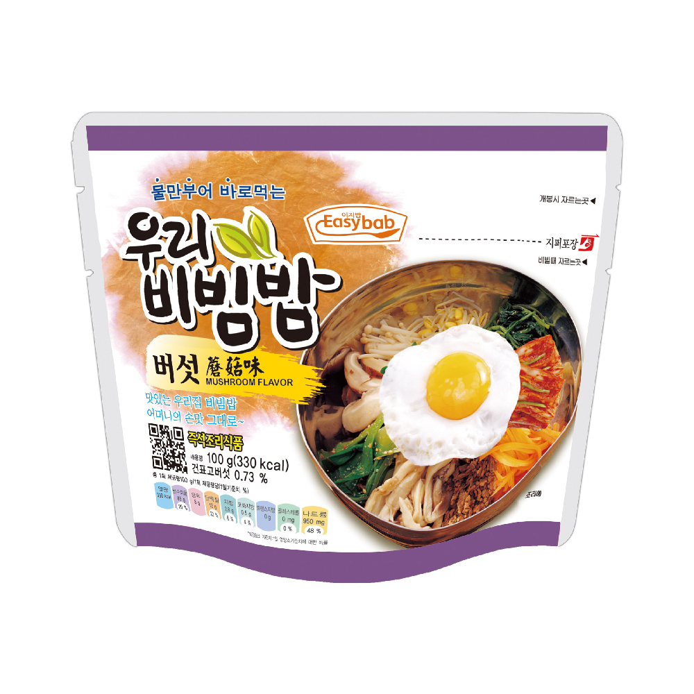 韓式滋味即食拌飯 (蘑菇味) 100g
