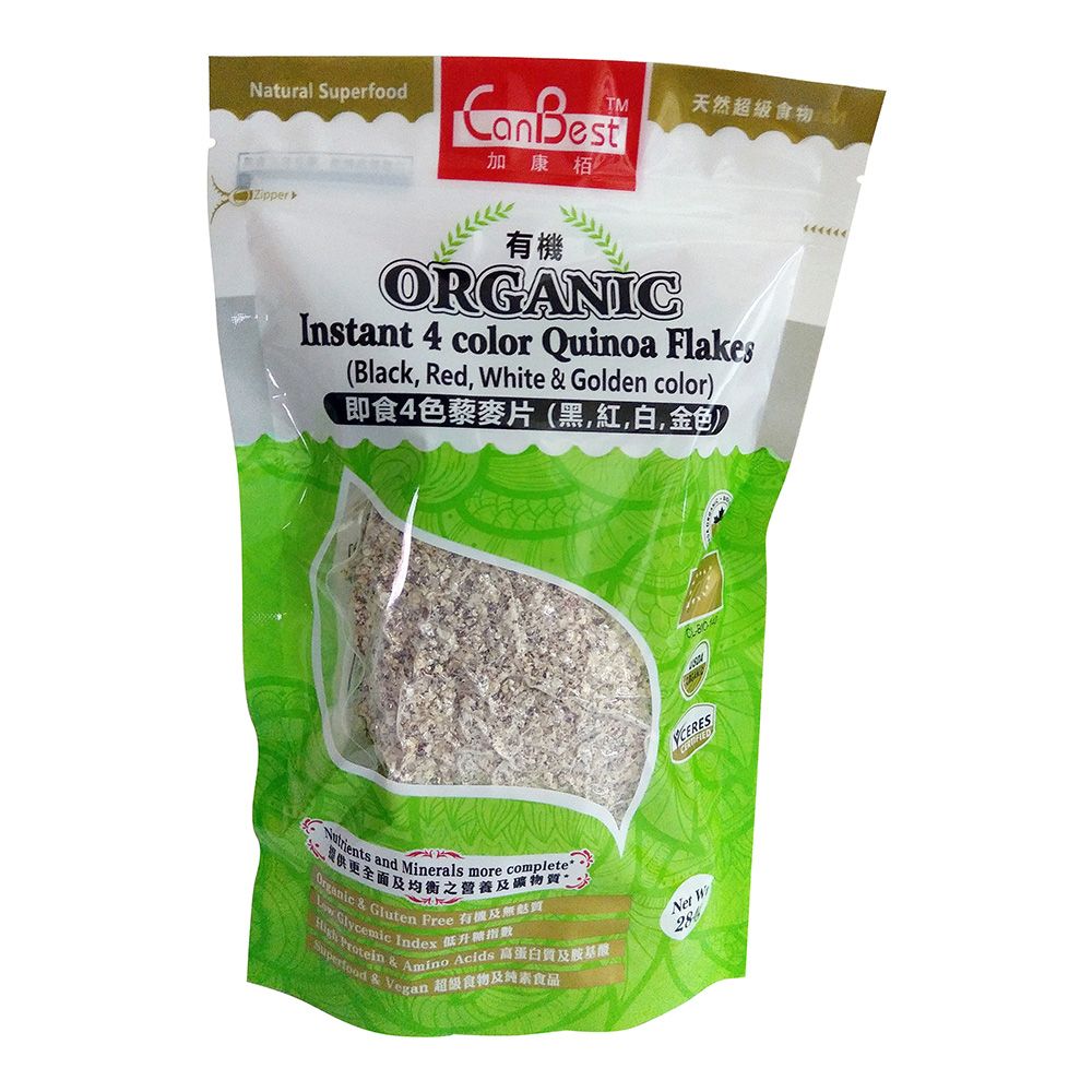 Organic Instant 4-color Quinoa Flakes (Black, Red, White &amp; Golden) 284g