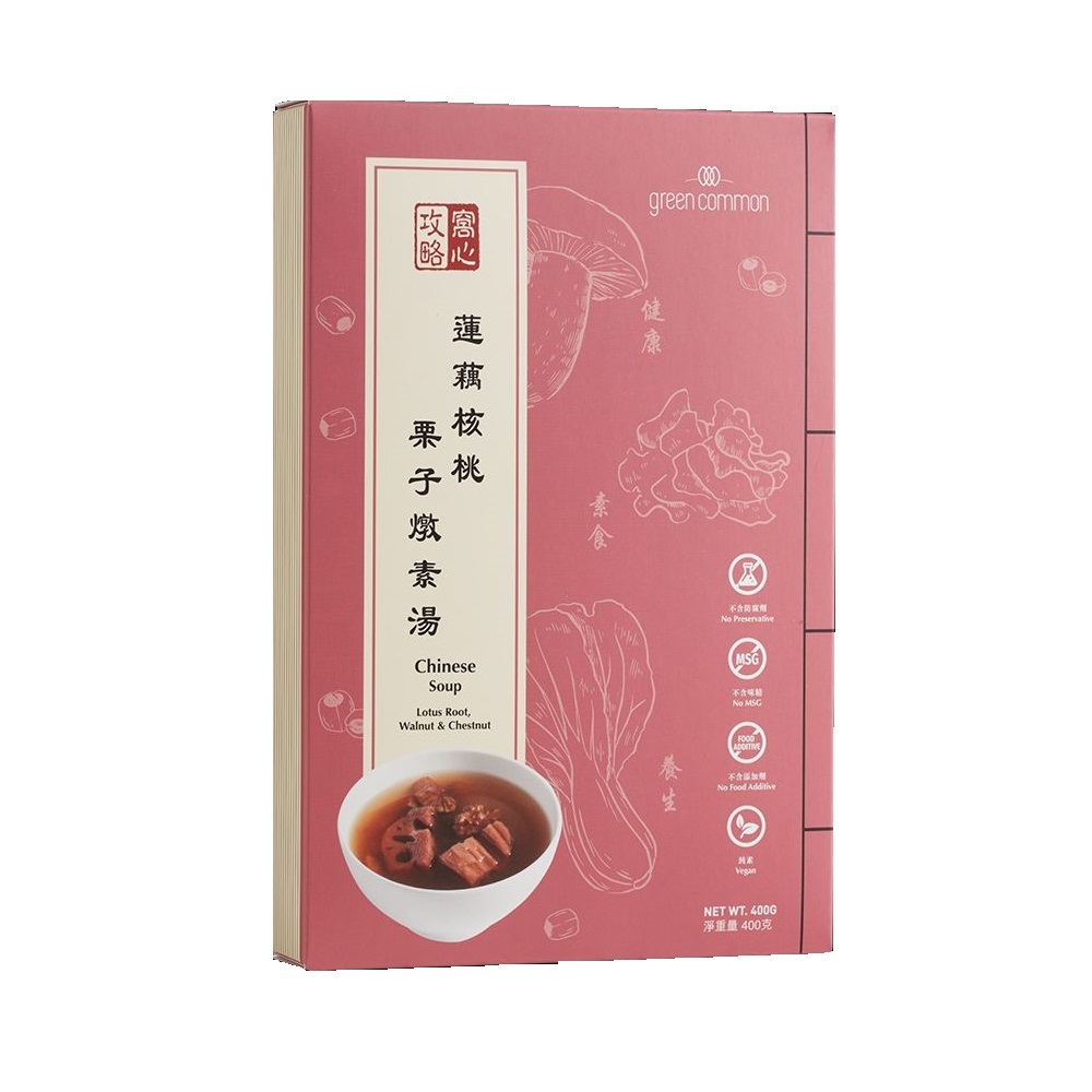 Double-Boiled Lotus Root with Walnut and Chestnet Soup 400g